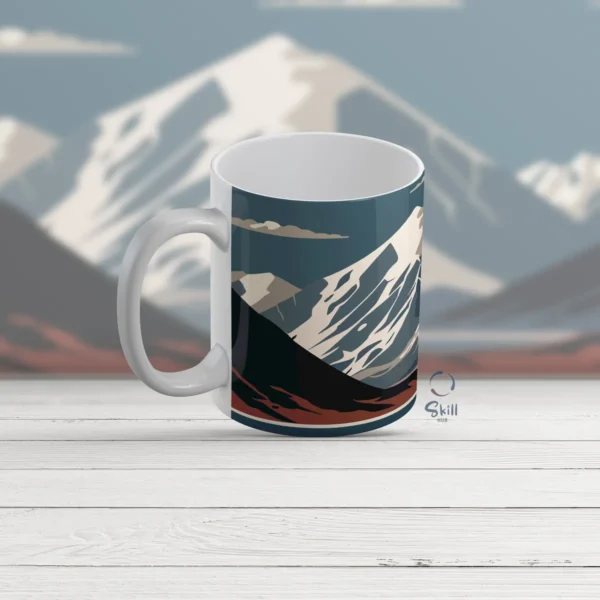 Taza Blanca 11oz Montañas Everest – ¡Naturaleza a tu alcance!