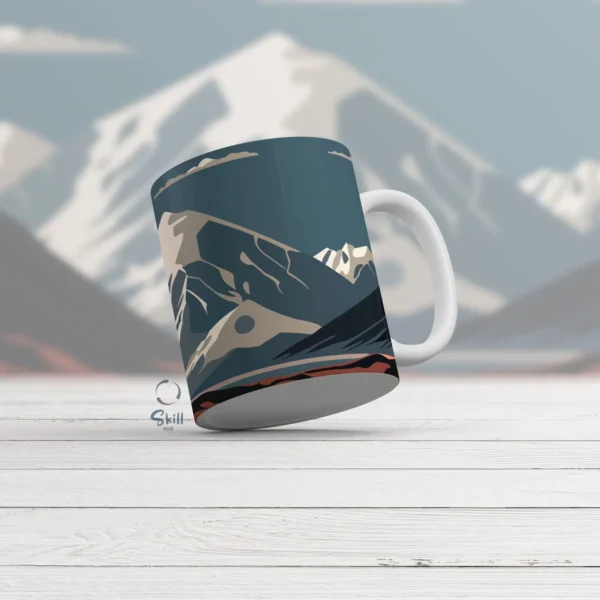 Taza Blanca 11oz Montañas Everest – ¡Naturaleza a tu alcance! - Image 2