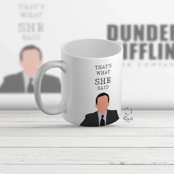 Taza Blanca 11oz The Office - "That's What She Said" ☕✨