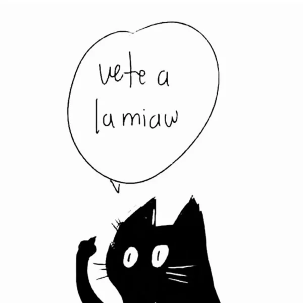 Taza Blanca 11oz Meme Gato Negro – "Vete a la Miaw" 😾✨ - Image 5