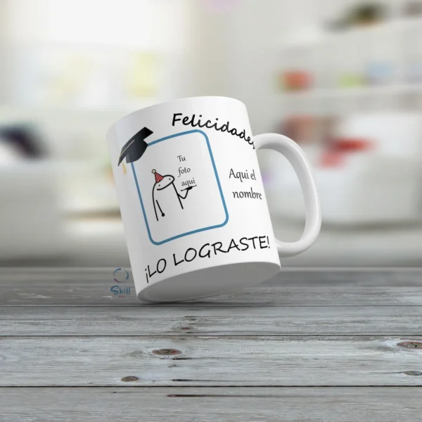 Taza Blanca 11oz Meme Graduación – "Todo por un Papel y un Apretón de Manos" 🎓✨ - Image 2