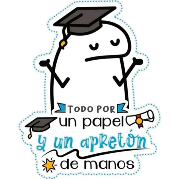 Taza Blanca 11oz Meme Graduación – "Todo por un Papel y un Apretón de Manos" 🎓✨ - Image 4