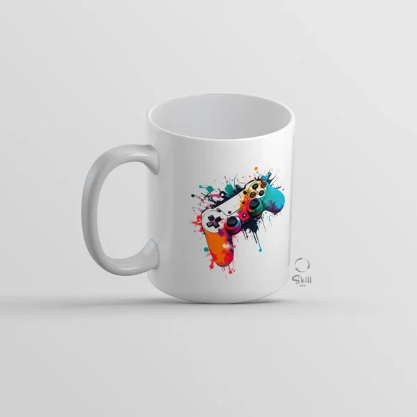 Taza Blanca 11oz – Gamer Artístico 🎮✨ - Image 3