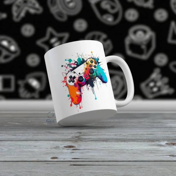 Taza Blanca 11oz – Gamer Artístico 🎮✨ - Image 2